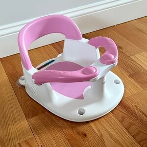 Kids Pink Bath Support Seat - Safe Baby Bath Booster